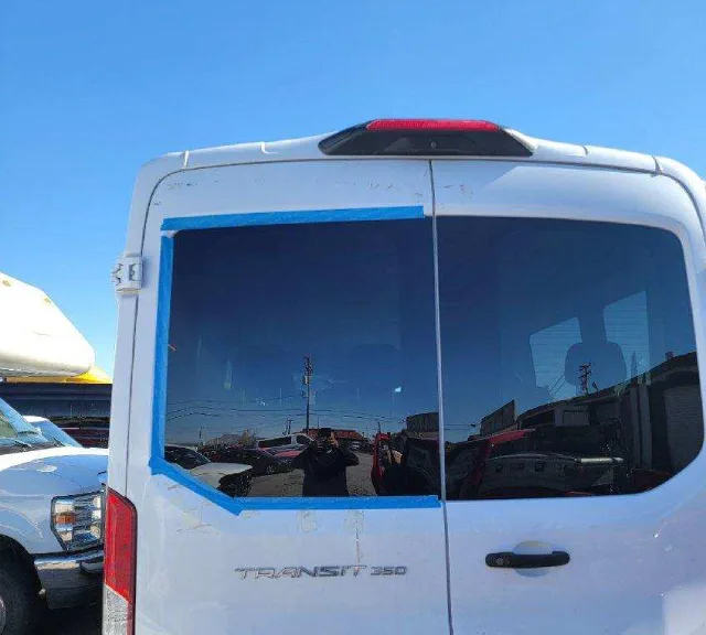 Rear Auto Glass Repair - Transit Van